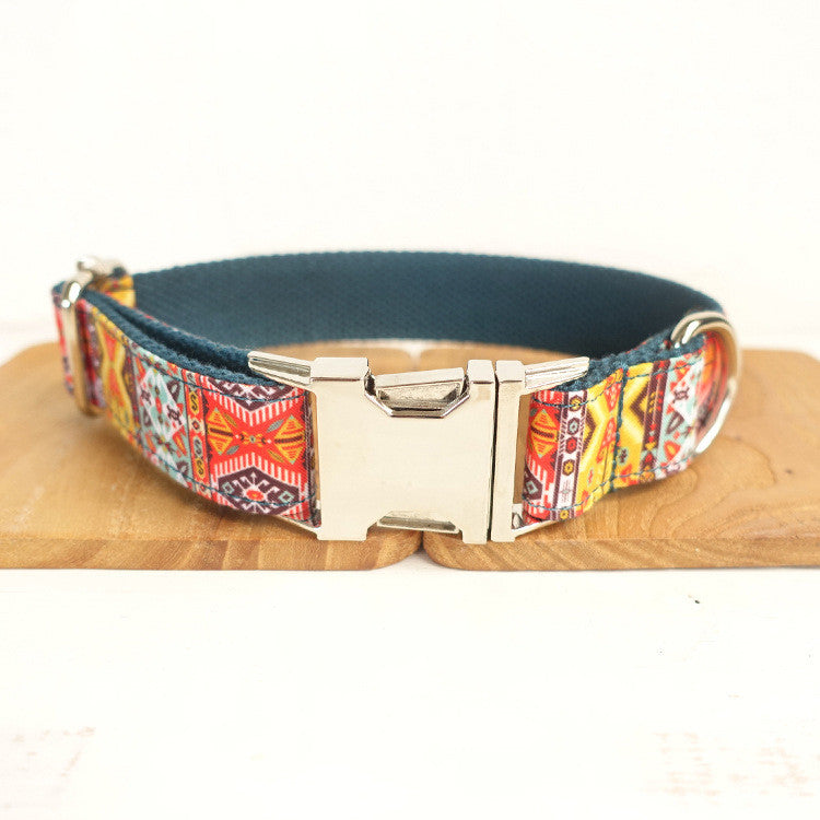 KFX-4600125 Durable Polyester Loose Dog Collar with Metal Buckle – Multiple Sizes Available (XS-XL)