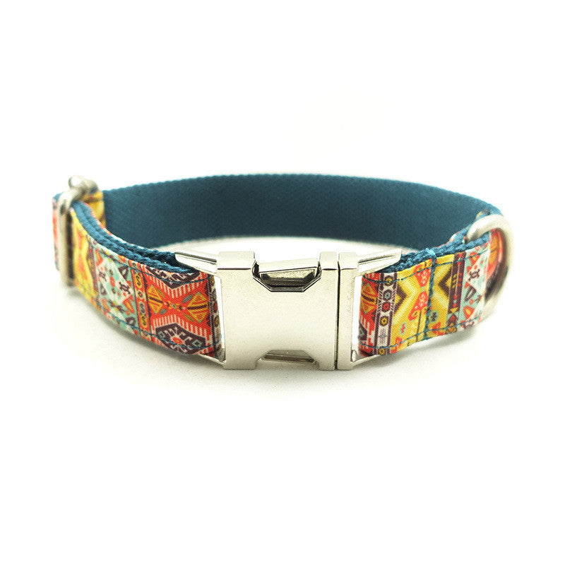 KFX-4600125 Durable Polyester Loose Dog Collar with Metal Buckle – Multiple Sizes Available (XS-XL)