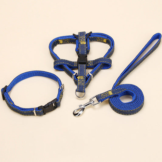 KFX-4603837 Nylon Traction Collar and Dog Chain Set, Multiple Sizes Available