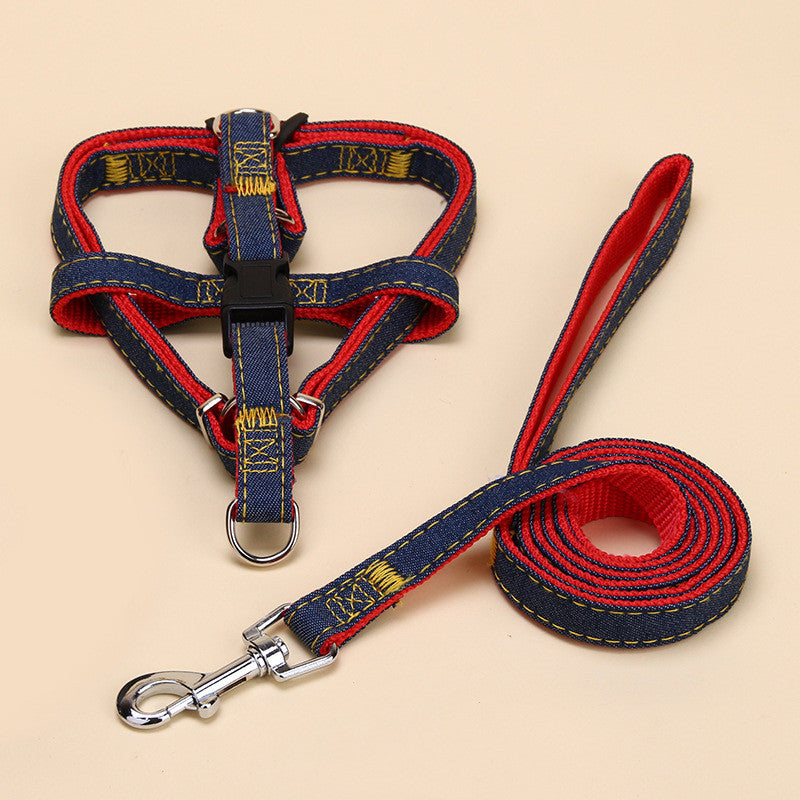 KFX-4603837 Nylon Traction Collar and Dog Chain Set, Multiple Sizes Available