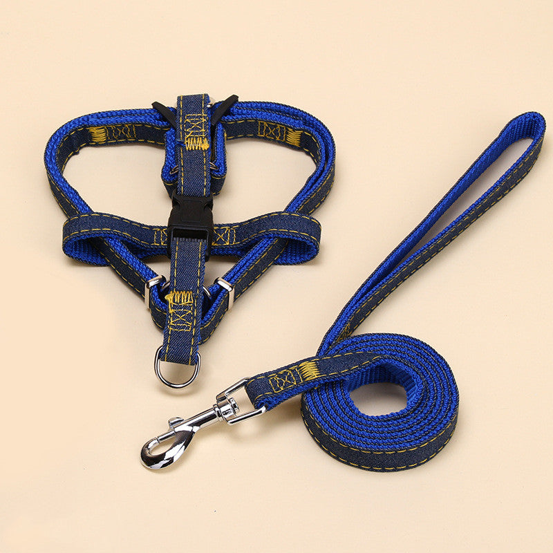 KFX-4603837 Nylon Traction Collar and Dog Chain Set, Multiple Sizes Available