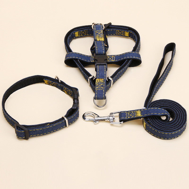 KFX-4603837 Nylon Traction Collar and Dog Chain Set, Multiple Sizes Available