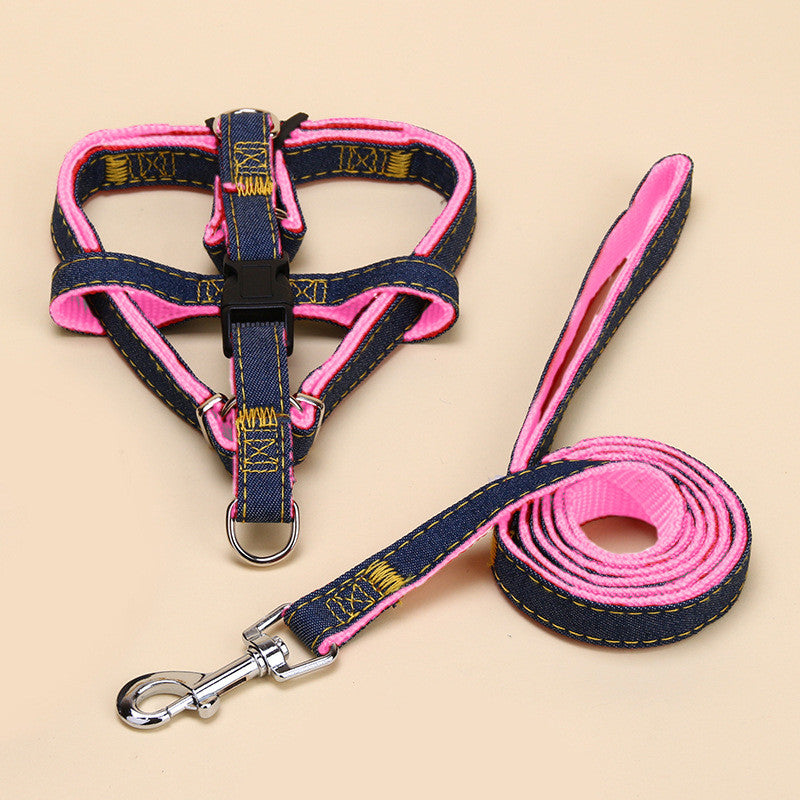 KFX-4603837 Nylon Traction Collar and Dog Chain Set, Multiple Sizes Available