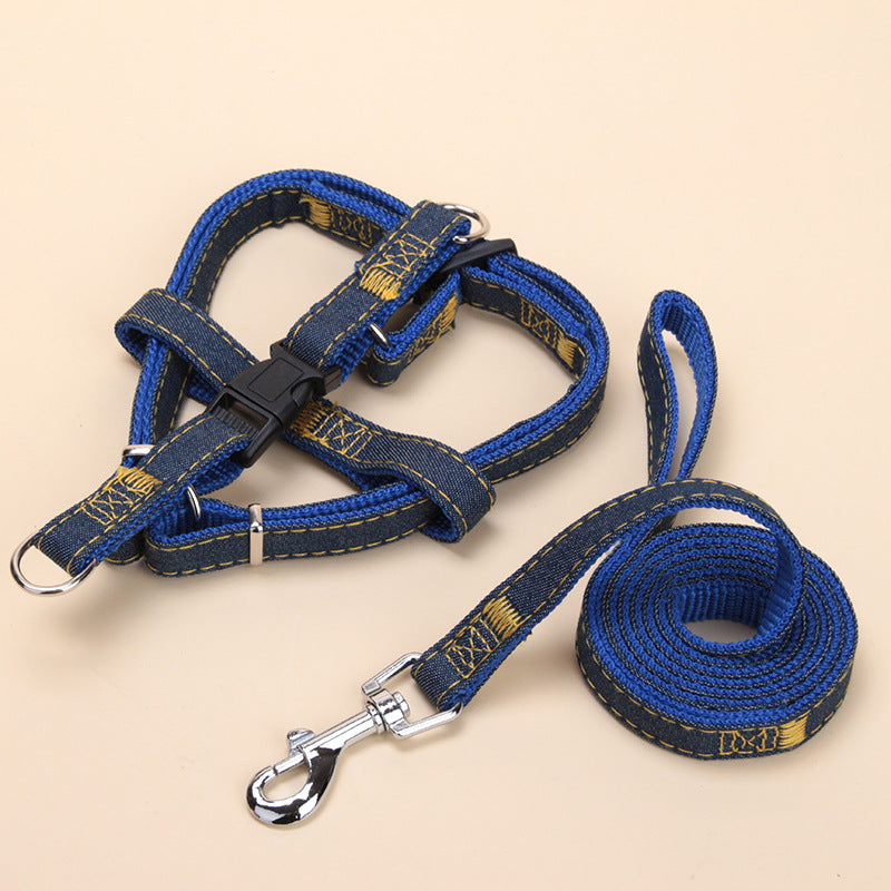 KFX-4603837 Nylon Traction Collar and Dog Chain Set, Multiple Sizes Available