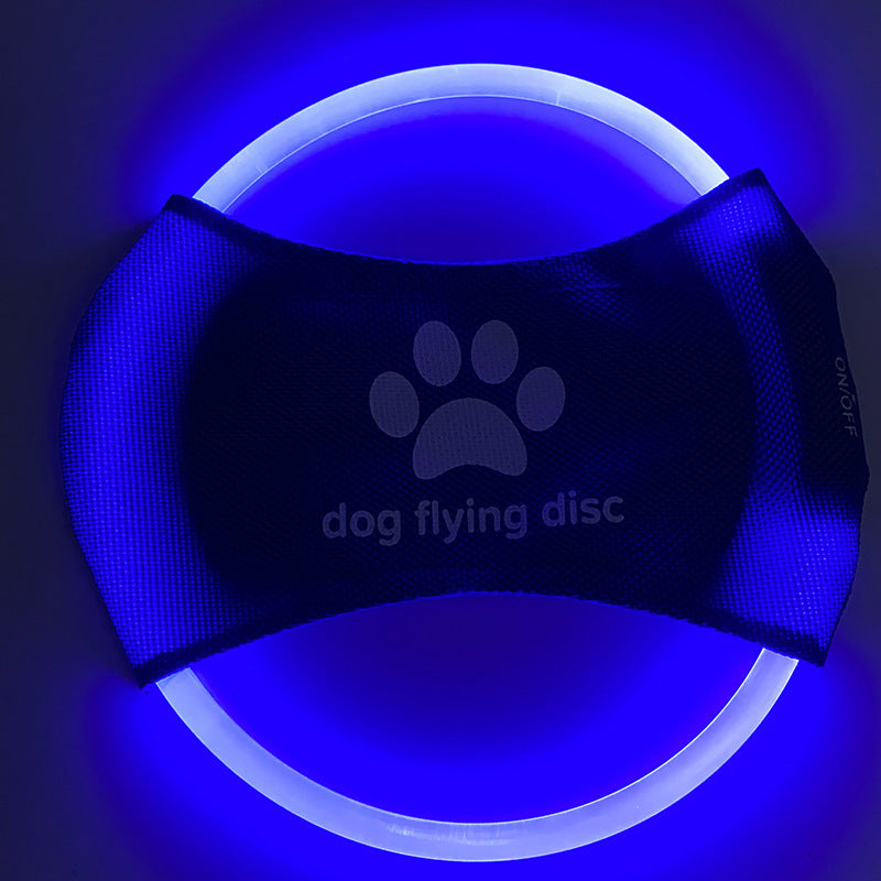 KFX-4604861 LED Dog Flying Disc – Rechargeable Interactive Training Toy for Fun Nighttime Play