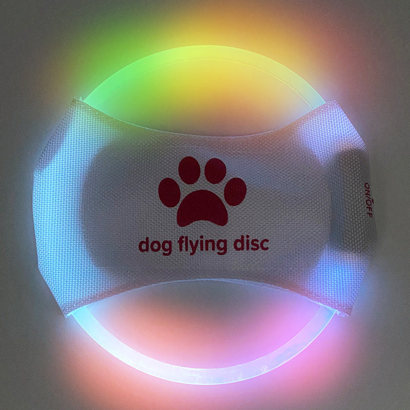KFX-4604861 LED Dog Flying Disc – Rechargeable Interactive Training Toy for Fun Nighttime Play