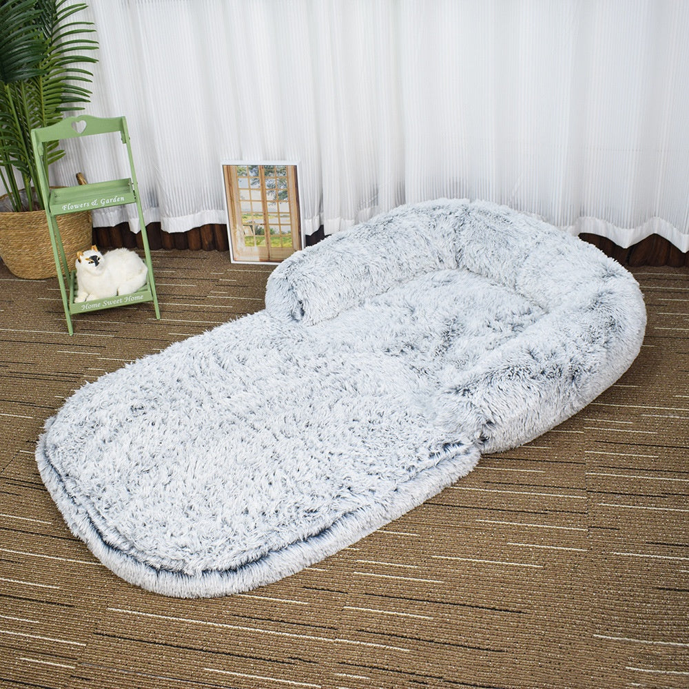 KFX-4608061 Foldable Dog Nest Bed with Removable Washable Cover - Multiple Colors Available