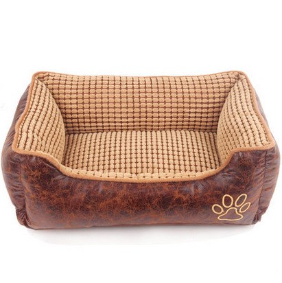 KFX-4609853 Cozy Suede Pet Nest with Free Bone, Blanket, and Summer Mat