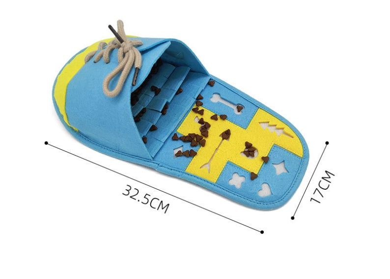KFX-4610621 Interactive Slow Feeding Chew Toy for Dogs - Soft Felt Cloth, 58g