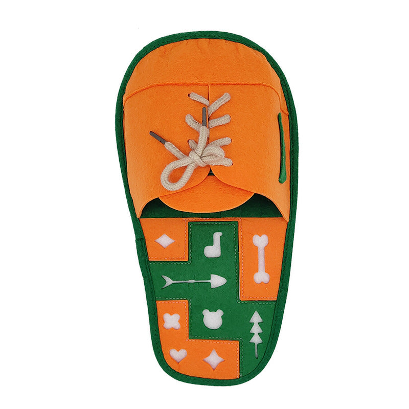 KFX-4610621 Interactive Slow Feeding Chew Toy for Dogs - Soft Felt Cloth, 58g