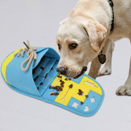 KFX-4610621 Interactive Slow Feeding Chew Toy for Dogs - Soft Felt Cloth, 58g