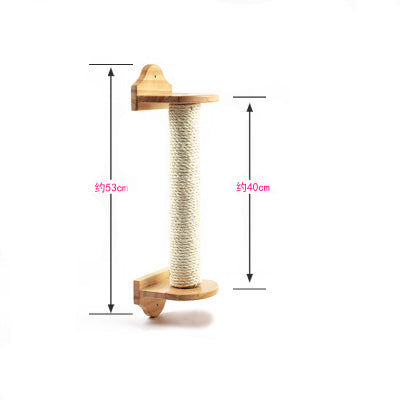 KFX-4618813 Cat Scratch Column Cat Climbing Frame 53cm Sisal and Wood Design для Cats