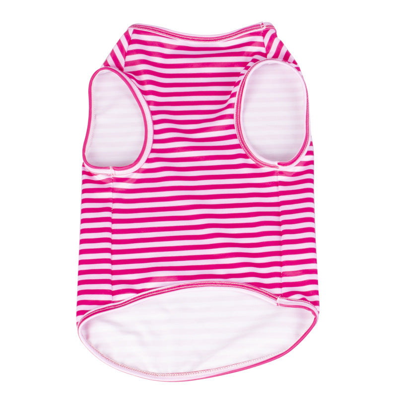 KFX-4621117 Comfortable and Breathable Striped Dog Vest in Various Colors and Sizes