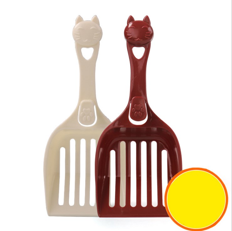 KFX-4621501 Durable Cat Litter Shovel with Comfortable Handle – Eco-Friendly PP Material, Ideal for Litter and Food