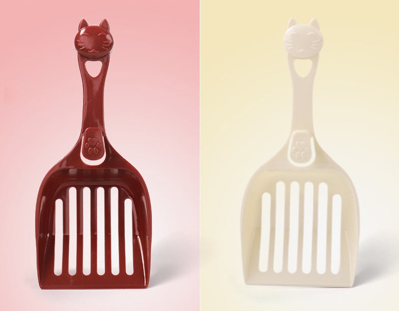 KFX-4621501 Durable Cat Litter Shovel with Comfortable Handle – Eco-Friendly PP Material, Ideal for Litter and Food