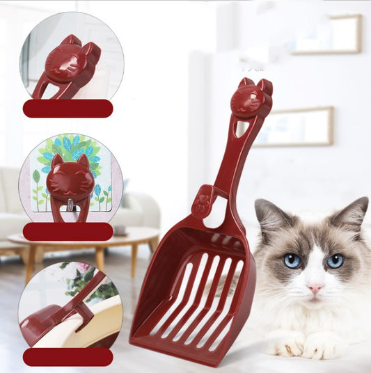KFX-4621501 Durable Cat Litter Shovel with Comfortable Handle – Eco-Friendly PP Material, Ideal for Litter and Food