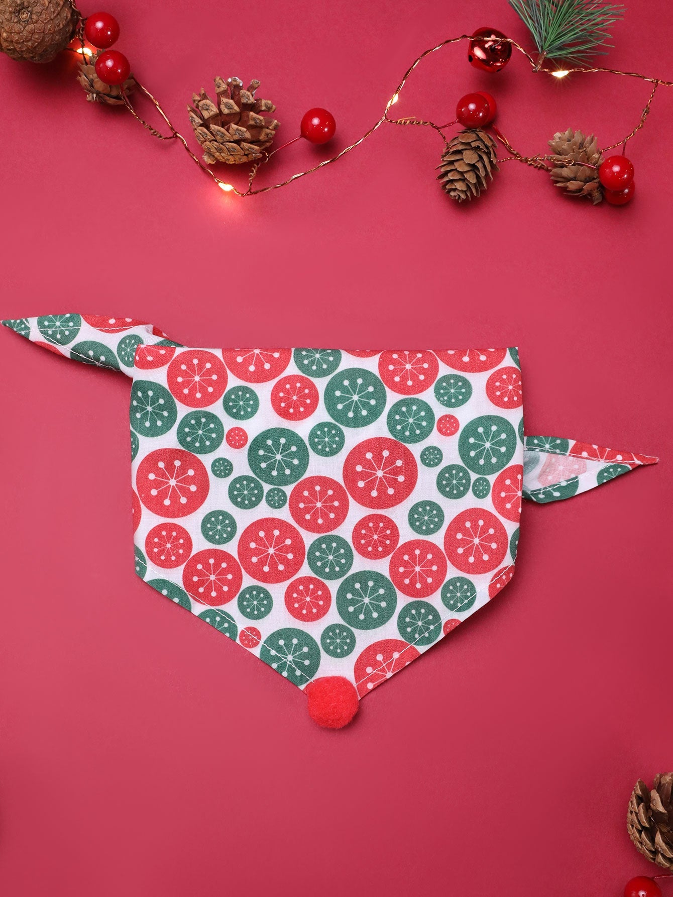 KFX-4622909 Christmas-Themed Dog Bib Accessories Set with Scarves, Bow Ties, and Socks in Various Colors