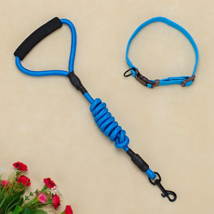 KFX-4625085 Foam Handle Chest Strap and Traction Rope Set for Dogs - Multi-Color Options Available