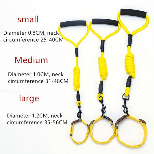 KFX-4625085 Foam Handle Chest Strap and Traction Rope Set for Dogs - Multi-Color Options Available