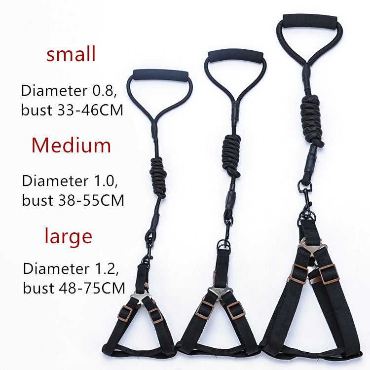 KFX-4625085 Foam Handle Chest Strap and Traction Rope Set for Dogs - Multi-Color Options Available