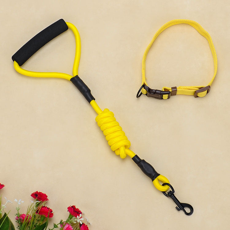 KFX-4625085 Foam Handle Chest Strap and Traction Rope Set for Dogs - Multi-Color Options Available