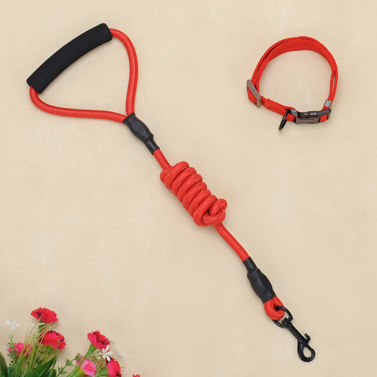 KFX-4625085 Foam Handle Chest Strap and Traction Rope Set for Dogs - Multi-Color Options Available