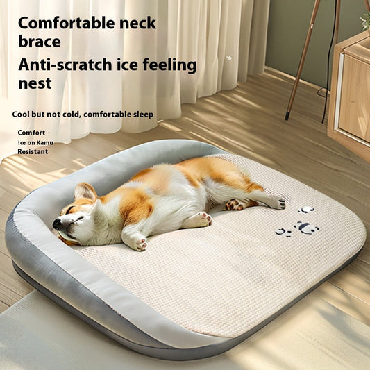 KFX-4625341 Universal Removable and Washable Dog Bed for Spring and Summer - Available in Multiple Sizes and Colors