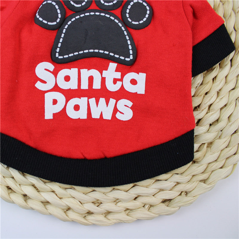 KFX-4626365 Casual Cotton Sweater for Small and Medium Sized Dogs in Red and Black