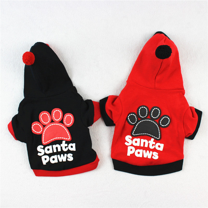 KFX-4626365 Casual Cotton Sweater for Small and Medium Sized Dogs in Red and Black