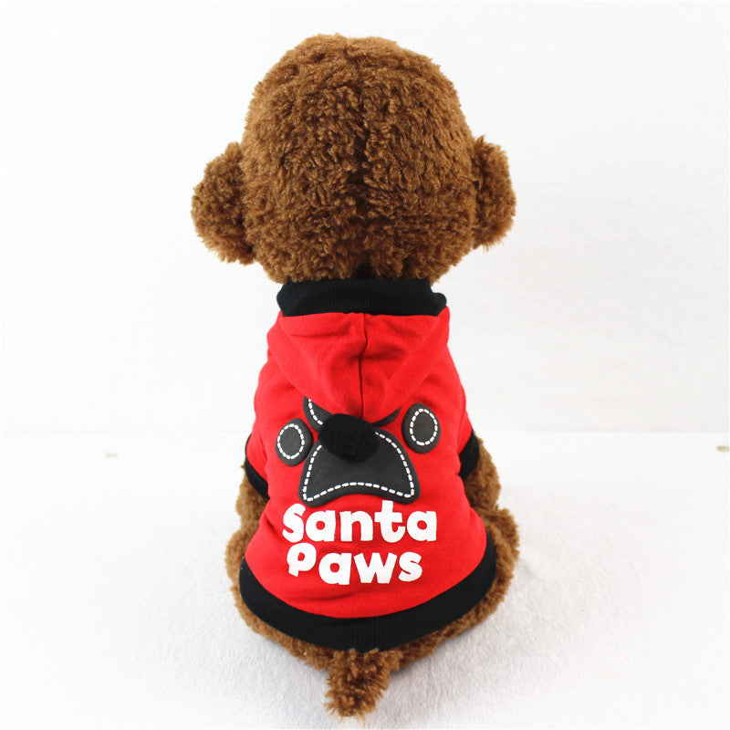 KFX-4626365 Casual Cotton Sweater for Small and Medium Sized Dogs in Red and Black