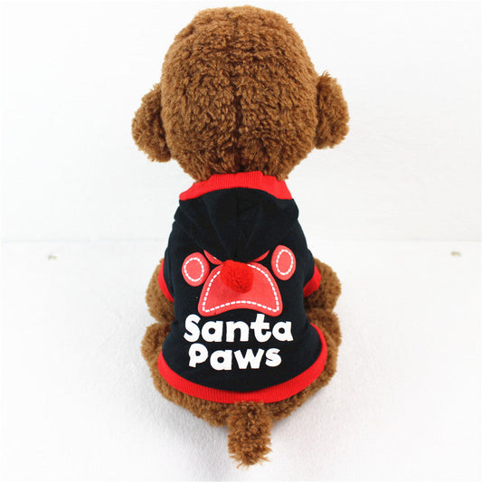 KFX-4626365 Casual Cotton Sweater for Small and Medium Sized Dogs in Red and Black