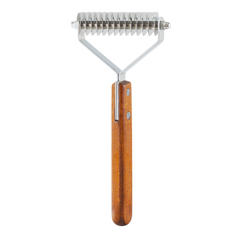 KFX-4626877 Wooden Open Knot Comb for Cats and Dogs - Large and Small Sizes Available