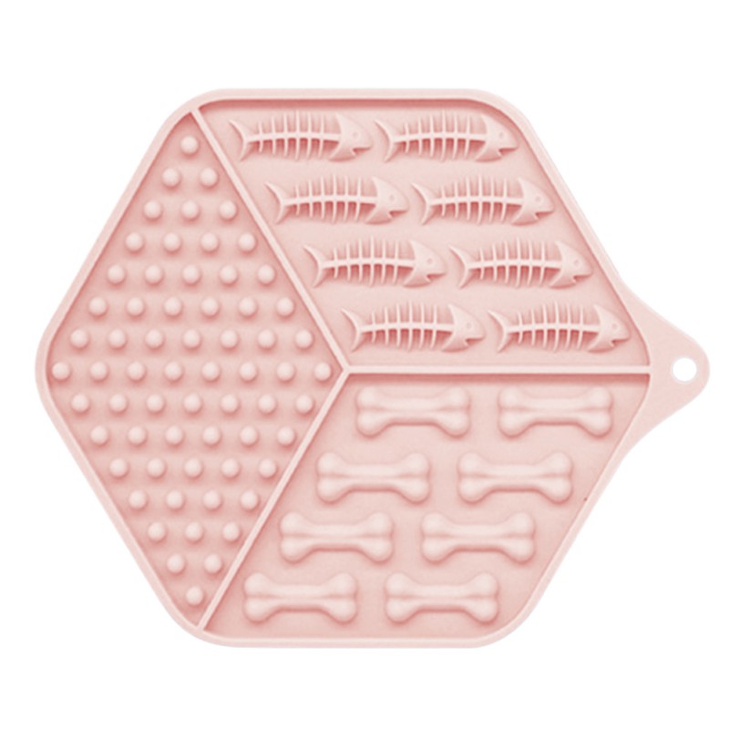 KFX-4627261 Silicone Dog Lick Pad for Puppies - High & Low Temperature Resistant, 17.5cm