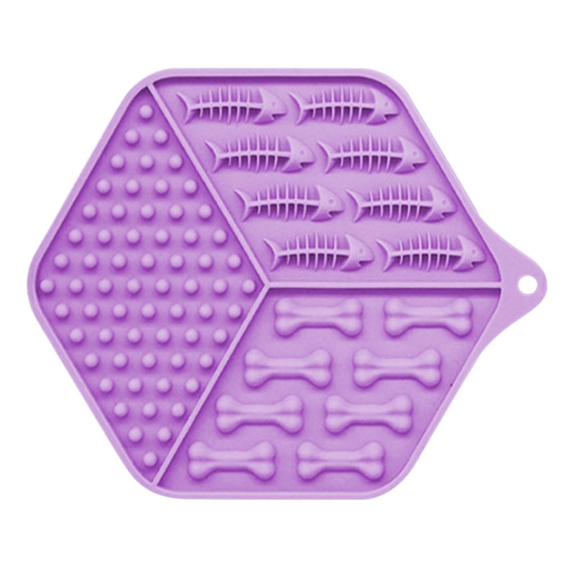 KFX-4627261 Silicone Dog Lick Pad for Puppies - High & Low Temperature Resistant, 17.5cm