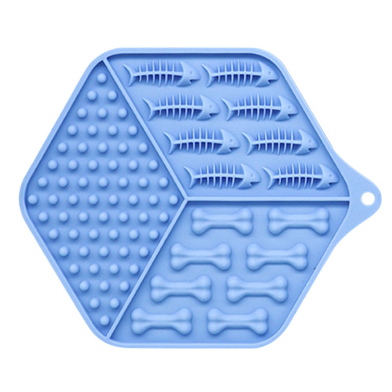 KFX-4627261 Silicone Dog Lick Pad for Puppies - High & Low Temperature Resistant, 17.5cm