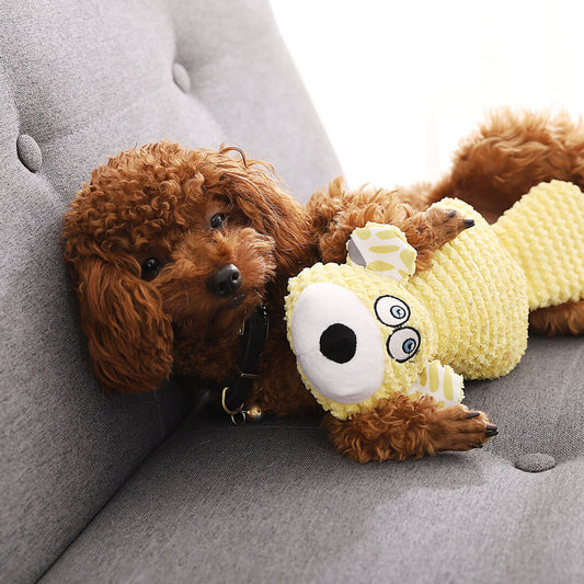KFX-4630717 Durable Plush Dog Toy with Molar Features for Interactive Pet Play and Training