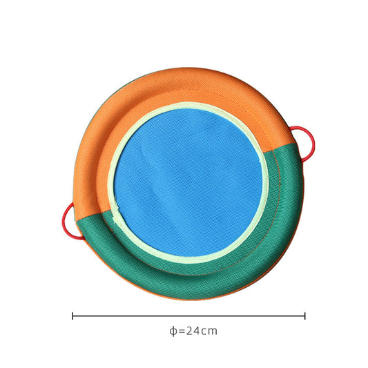 KFX-4631869 Large Dog Interactive Training Toy – Bite-Resistant Linen Frisbee with Sound Paper