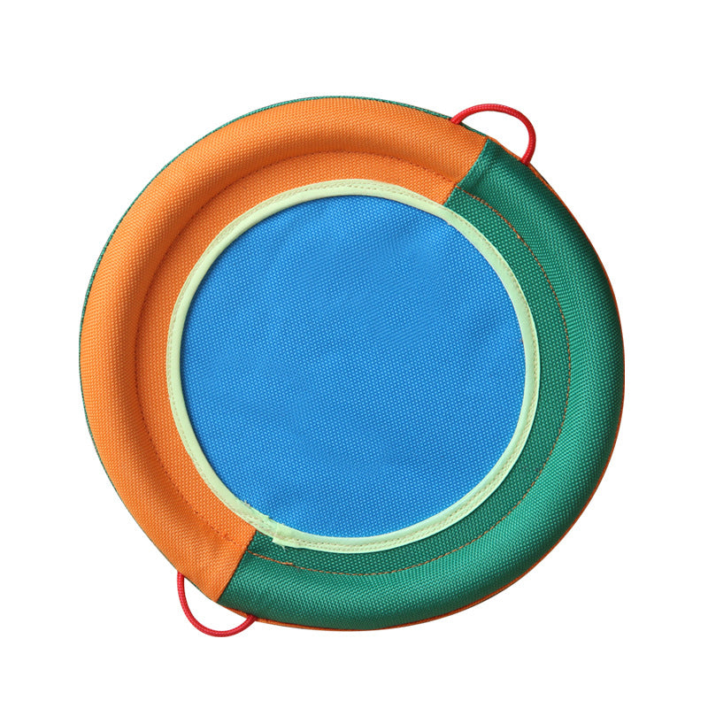KFX-4631869 Large Dog Interactive Training Toy – Bite-Resistant Linen Frisbee with Sound Paper