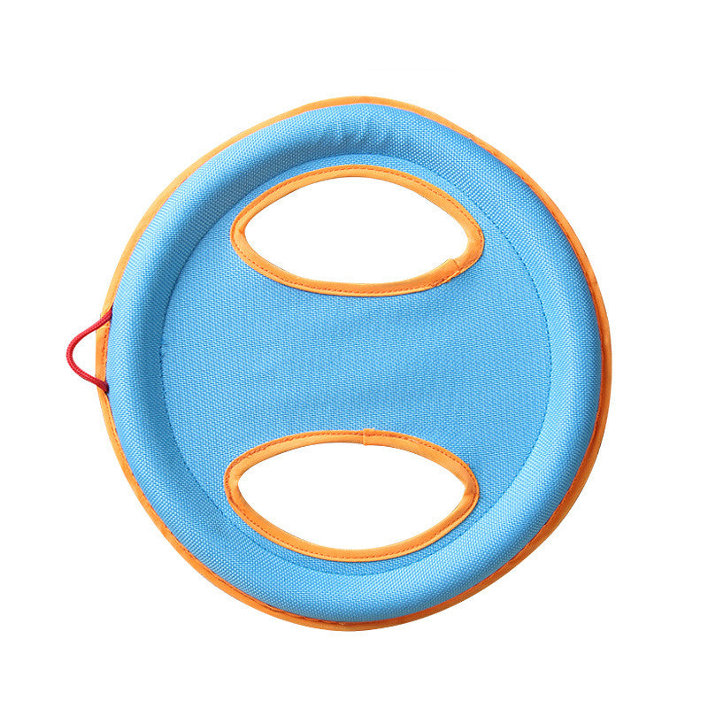 KFX-4631869 Large Dog Interactive Training Toy – Bite-Resistant Linen Frisbee with Sound Paper