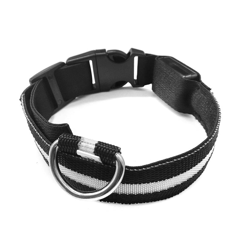 KFX-4633021 Luminous Anti-Lost Dog Collar with Geometric Patterns and Multiple Color Options