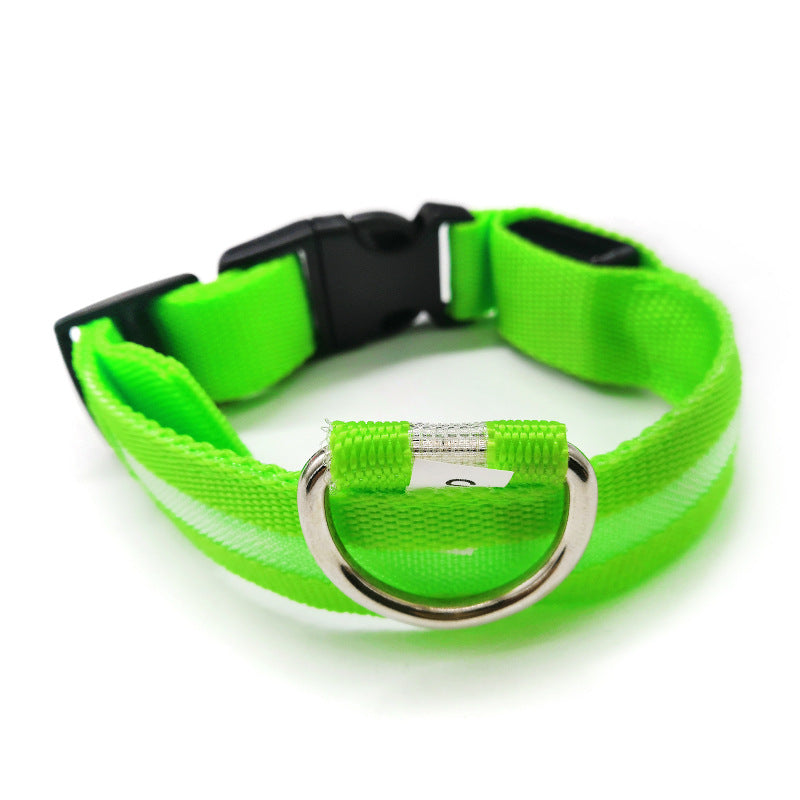 KFX-4633021 Luminous Anti-Lost Dog Collar with Geometric Patterns and Multiple Color Options
