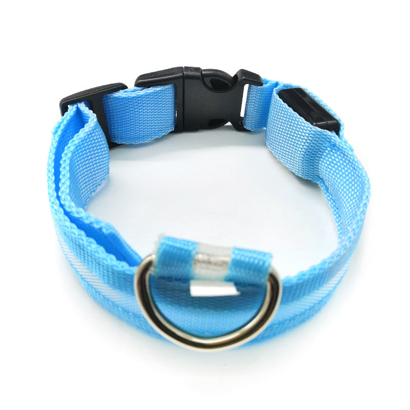 KFX-4633021 Luminous Anti-Lost Dog Collar with Geometric Patterns and Multiple Color Options
