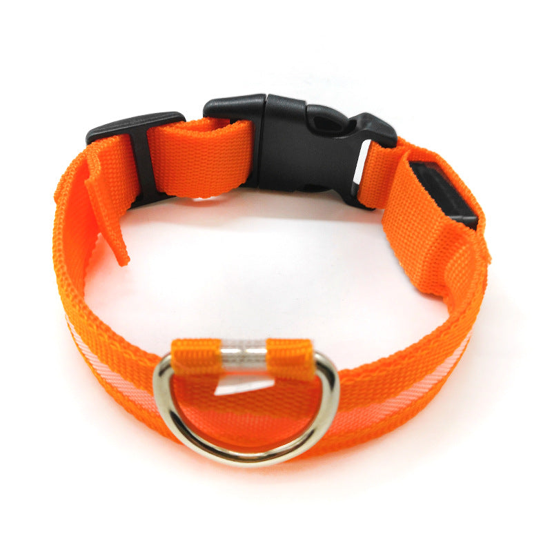 KFX-4633021 Luminous Anti-Lost Dog Collar with Geometric Patterns and Multiple Color Options