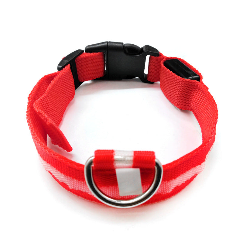 KFX-4633021 Luminous Anti-Lost Dog Collar with Geometric Patterns and Multiple Color Options