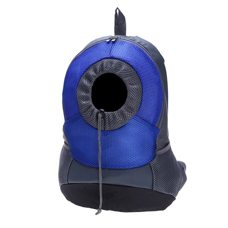 KFX-4633277 Pet Travel Backpack in Rose Red, Green, Blue, Yellow - Mesh Material & High-Quality Leather, Comfortable Size Options