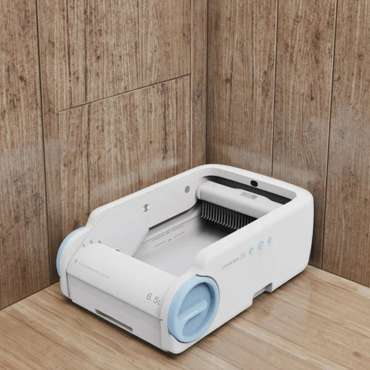 KFX-463443 Smart Self-Cleaning Litter Box with APP Control for Cats - Automatic Odor Control and Easy Clean