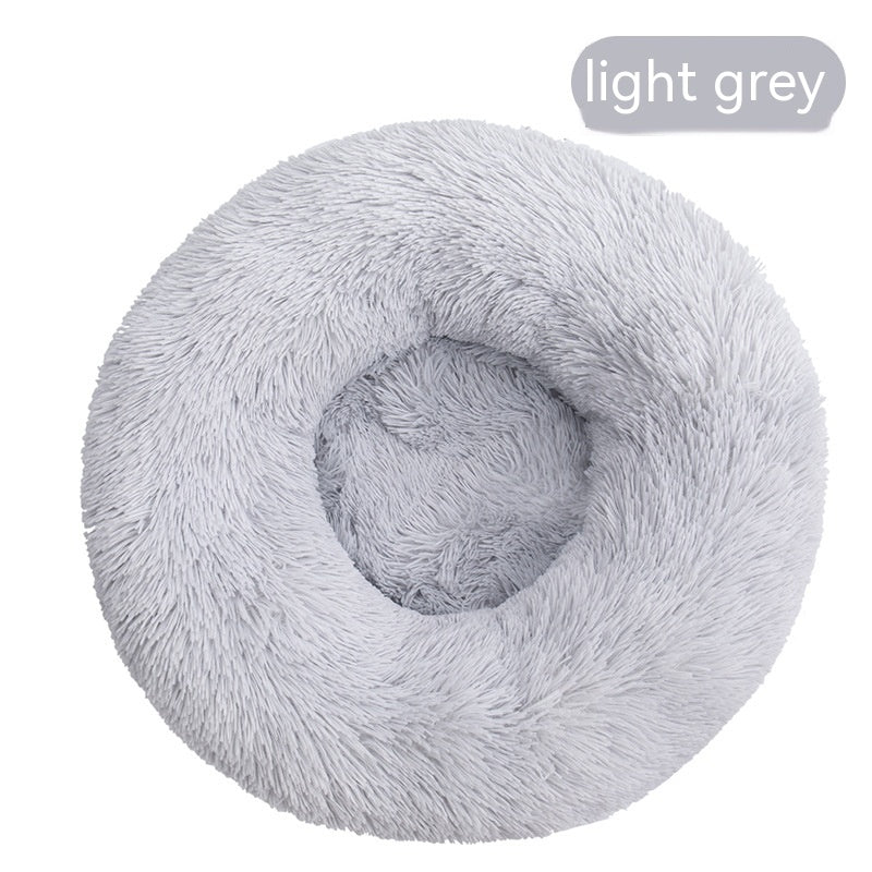 KFX-4636861 Plush Round Washable Dog Kennel for Comfort & Convenience, Multiple Sizes Available