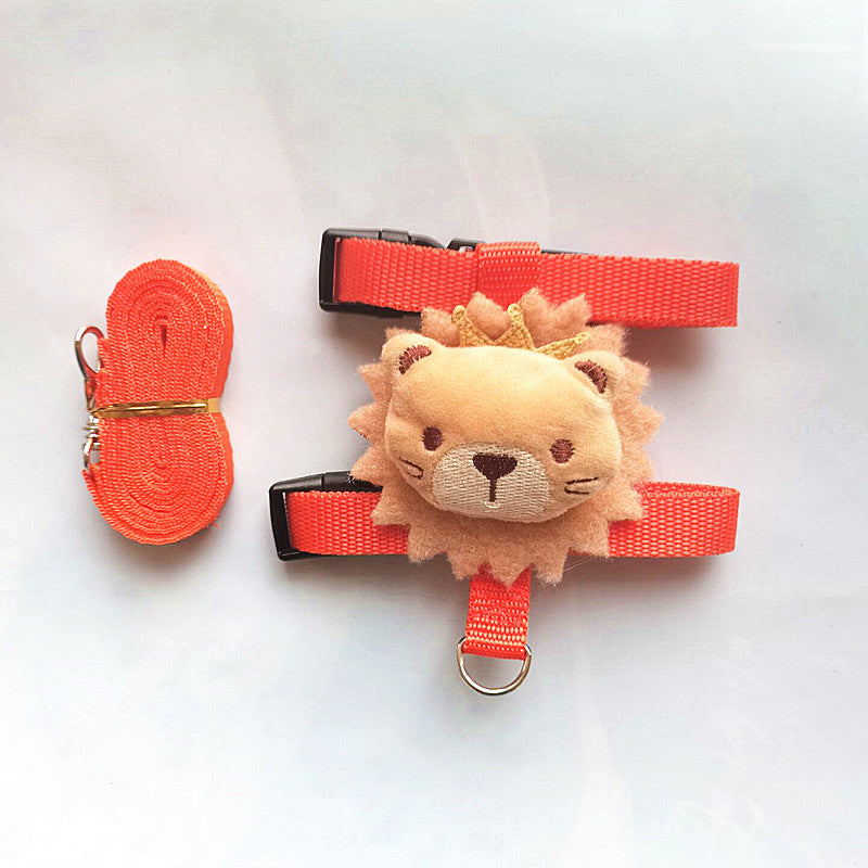 KFX-4638269 Small Pet Harness and Leash Set for Cats and Dogs - Secure and Comfortable Walking Solution