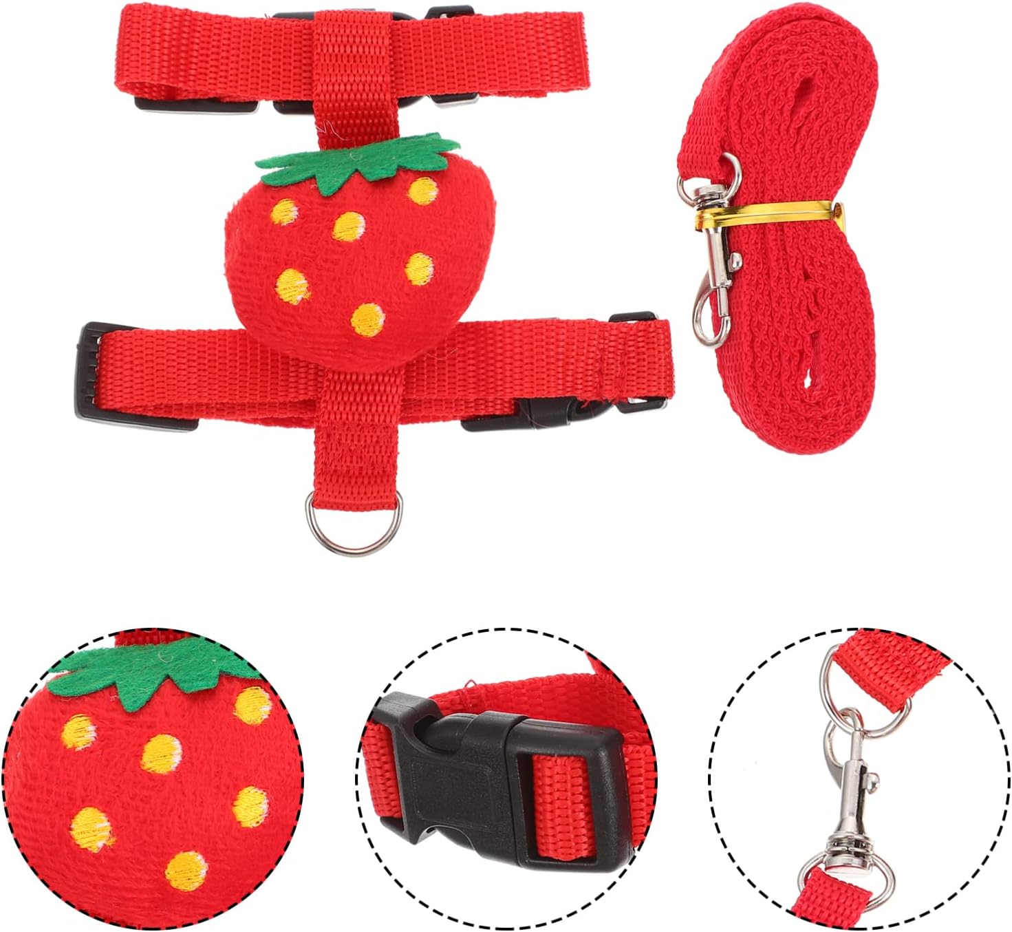 KFX-4638269 Small Pet Harness and Leash Set for Cats and Dogs - Secure and Comfortable Walking Solution