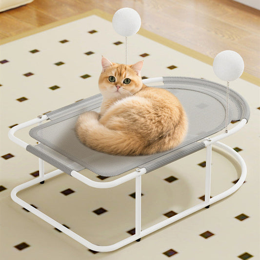 KFX-4641213 Breathable Large Cat and Puppy Kennel in Gray, Yellow, or Linen